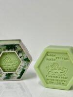 Jabon vegetal hexagonal de miel y arbol de te (100gr) - Imagen 2
