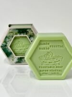 Jabon vegetal hexagonal de miel y arbol de te (100gr) - Imagen 4