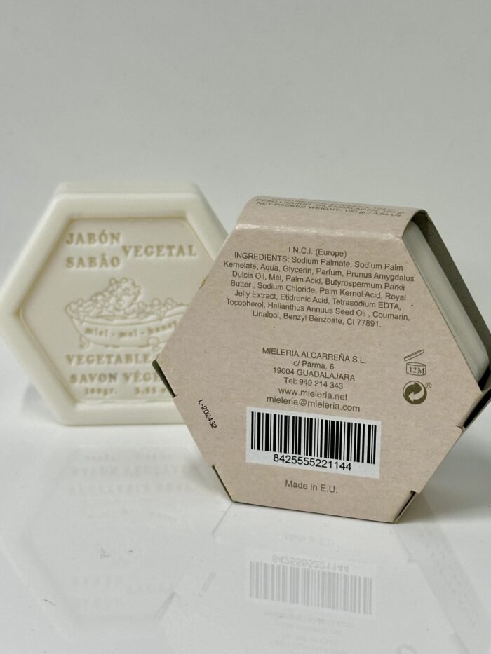Jabon vegetal hexagonal con jalea real (100gr) - Imagen 4