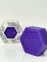 Jabon vegetal hexagonal de miel y lavanda (100gr)