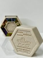 Jabón exfoliante hexagonal miel y leche de almendras (100gr) - Imagen 2