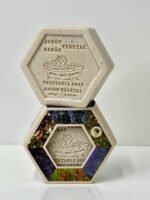 Jabón exfoliante hexagonal miel y leche de almendras (100gr)