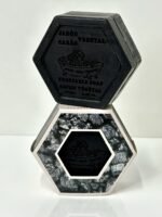 Jabon vegetal hexagonal de miel y carbon (100gr) - Imagen 3