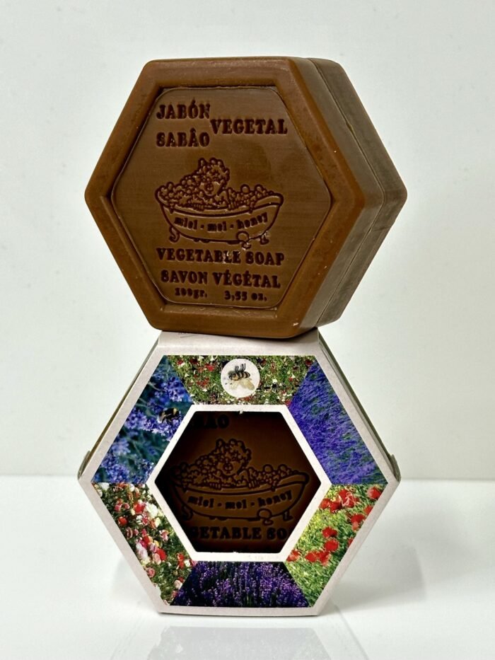 Jabon vegetal hexagonal de propoleos (100gr) - Imagen 2
