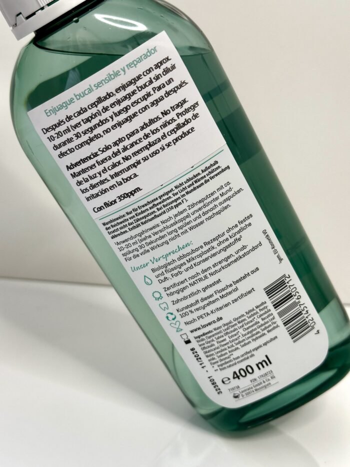 ENJUAGUE BUCAL SENSIBLE Y REPARADOR CON FLUOR - Imagen 2