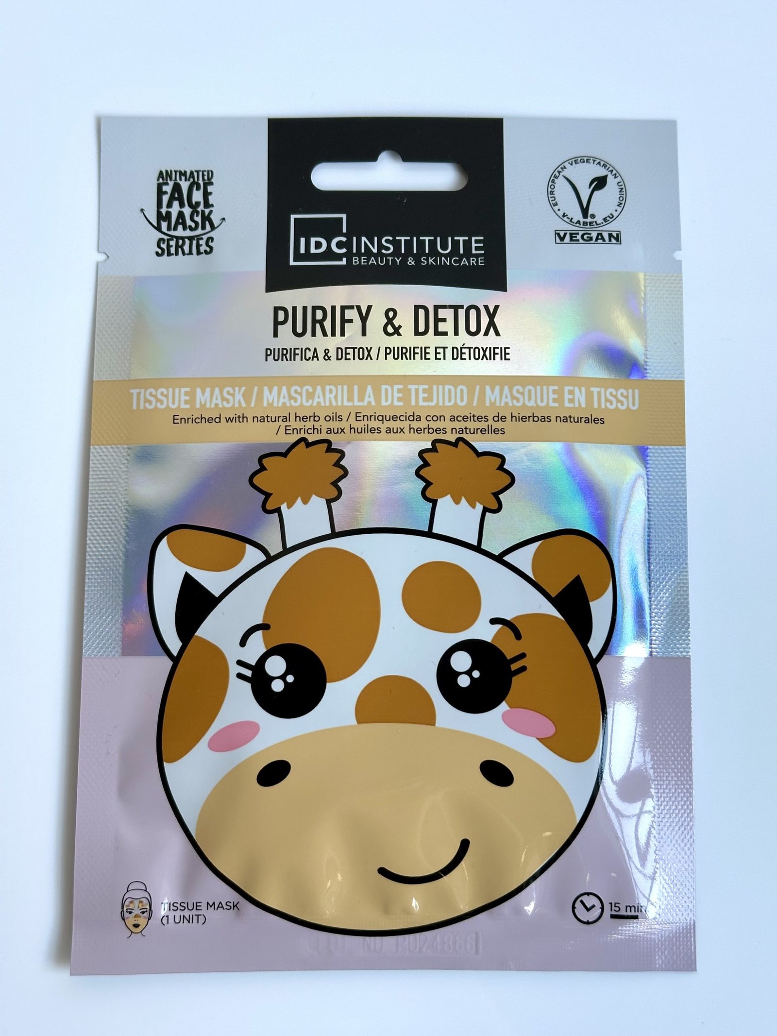 IMG_9981 Mascarilla facial jirafa purificante y reafirmante - Imagen 1