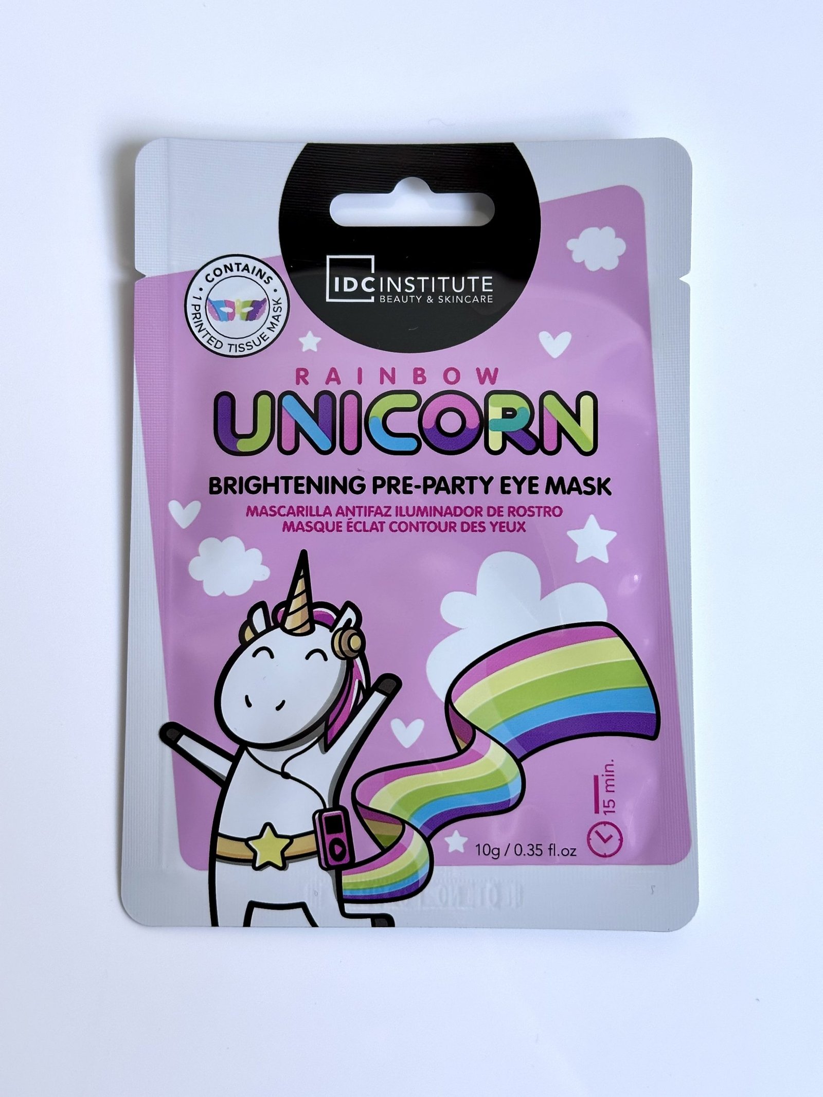 mascarilla antifaz iluminador de rostro Mascarilla antifaz unicornio - Imagen 1